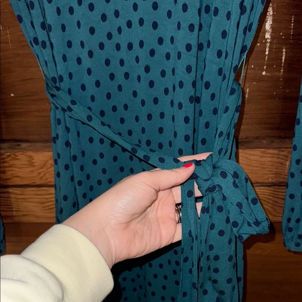 Boden green Long Sleeve Crew Neck Dress - Picture 3 of 5